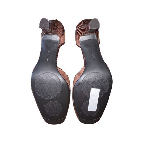 Enzo Angiolini - EA Flexo Sheary Dark Brown Suede W/Ankle Strap Womens Size 10 - Picture 9 of 11